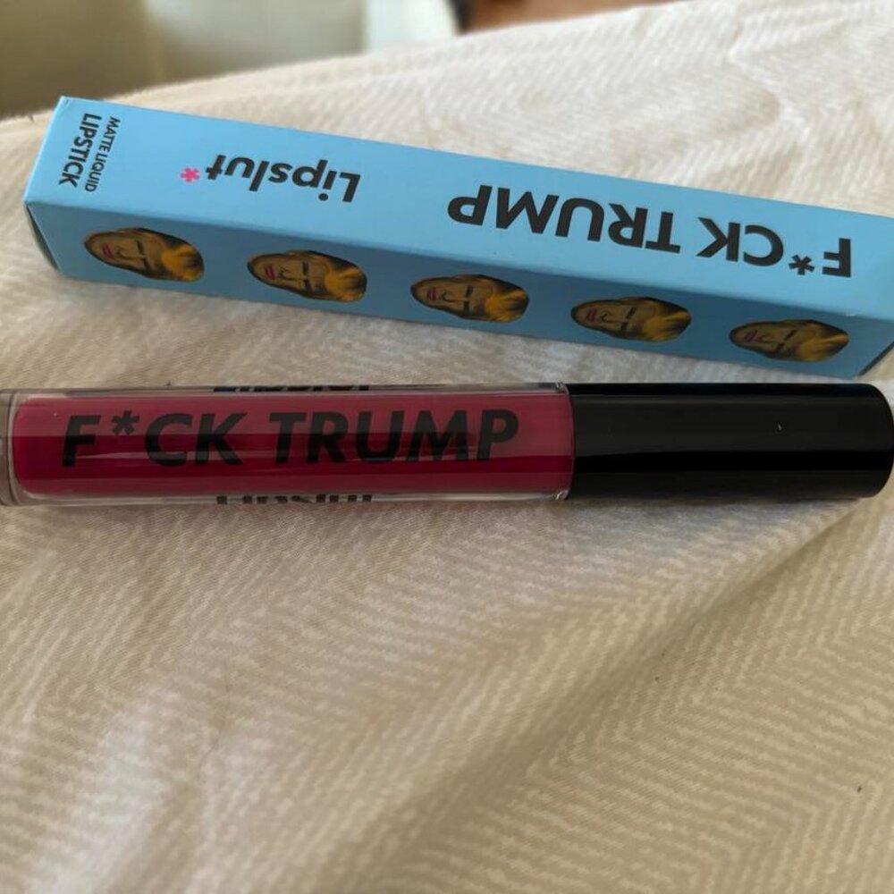 F*CK TRUMP Lipslut Matte Liquid Lipstick Fake News New!